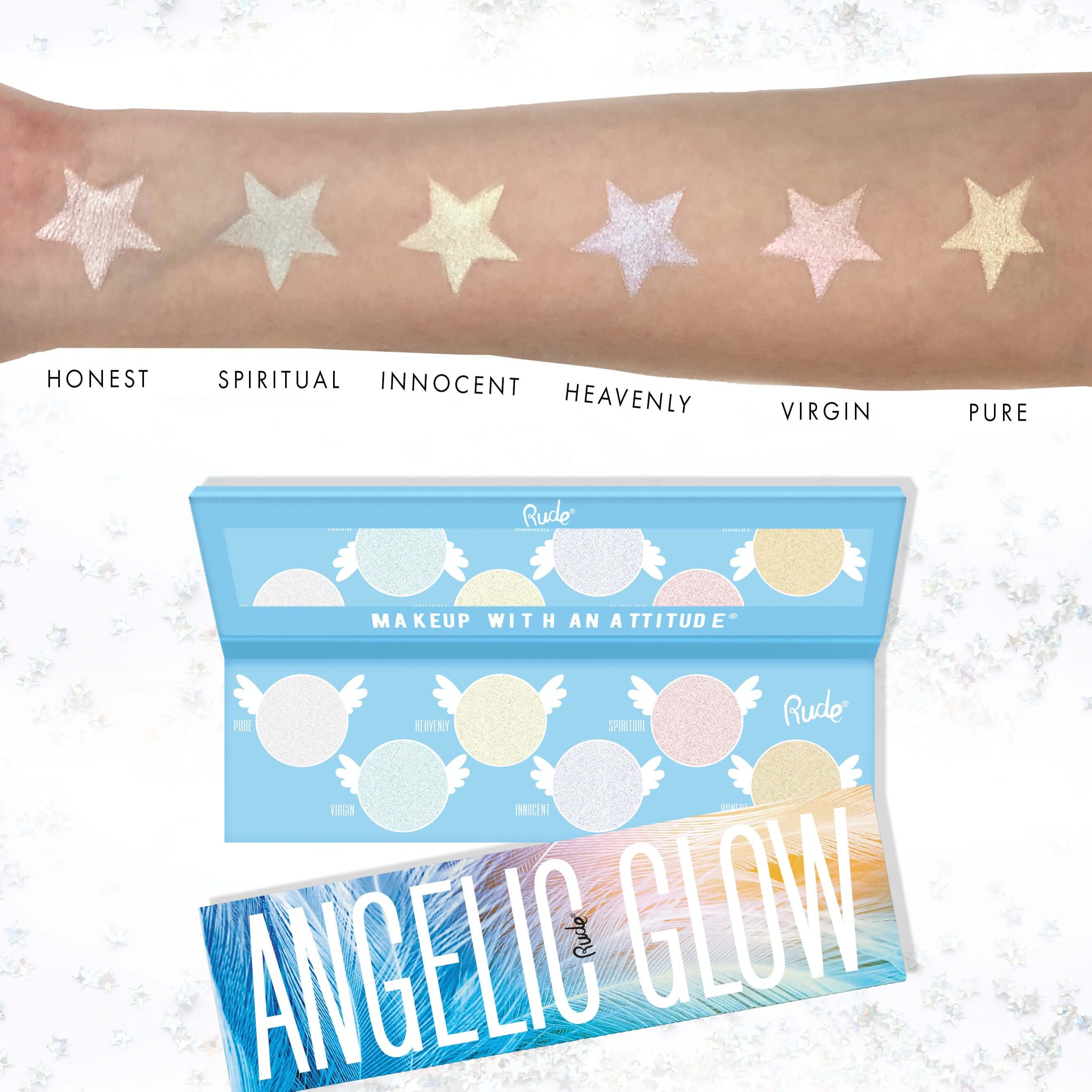 Rude Cosmetics Angelic Glow Highlighter And Eyeshadow,Rude Cosmetics Angelic Glow Highlighter And Eyeshadow รีวิว,Rude Cosmetics Angelic Glow Highlighter And Eyeshadow ราคา,Rude Cosmetics Angelic Glow Highlighter And Eyeshadow ดีไหม,Rude Cosmetics Angelic Glow Highlighter And Eyeshadow ซื้อที่ไหน,Angelic Glow Highlighter And Eyeshadow,