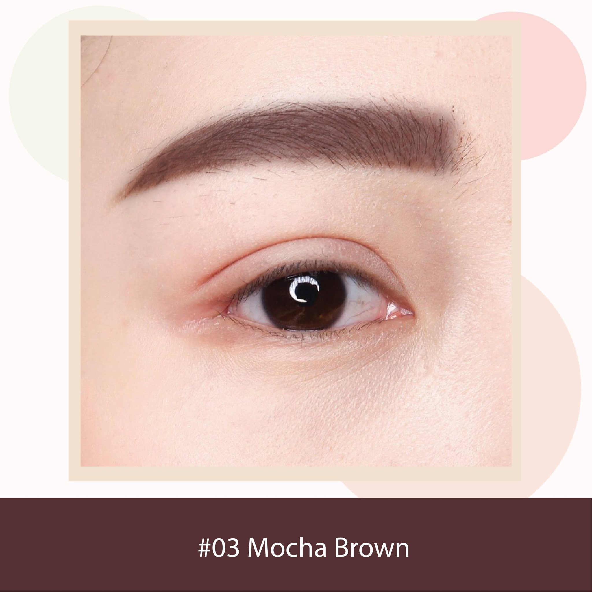 Mille 6D Slim Brow Pencil Waterproof #03 MOCHA BROWN 0.05 g ดินสอเขียนคิ้วรุ่นสลิม