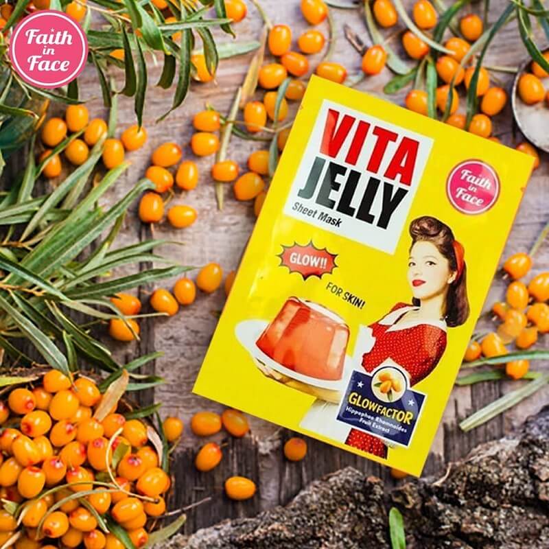 Faith in Face,Vita Jelly Sheet Mask,Mask,มาส์ก,มาส์กเจล,มาส์กแผ่น,มาส์กหน้า