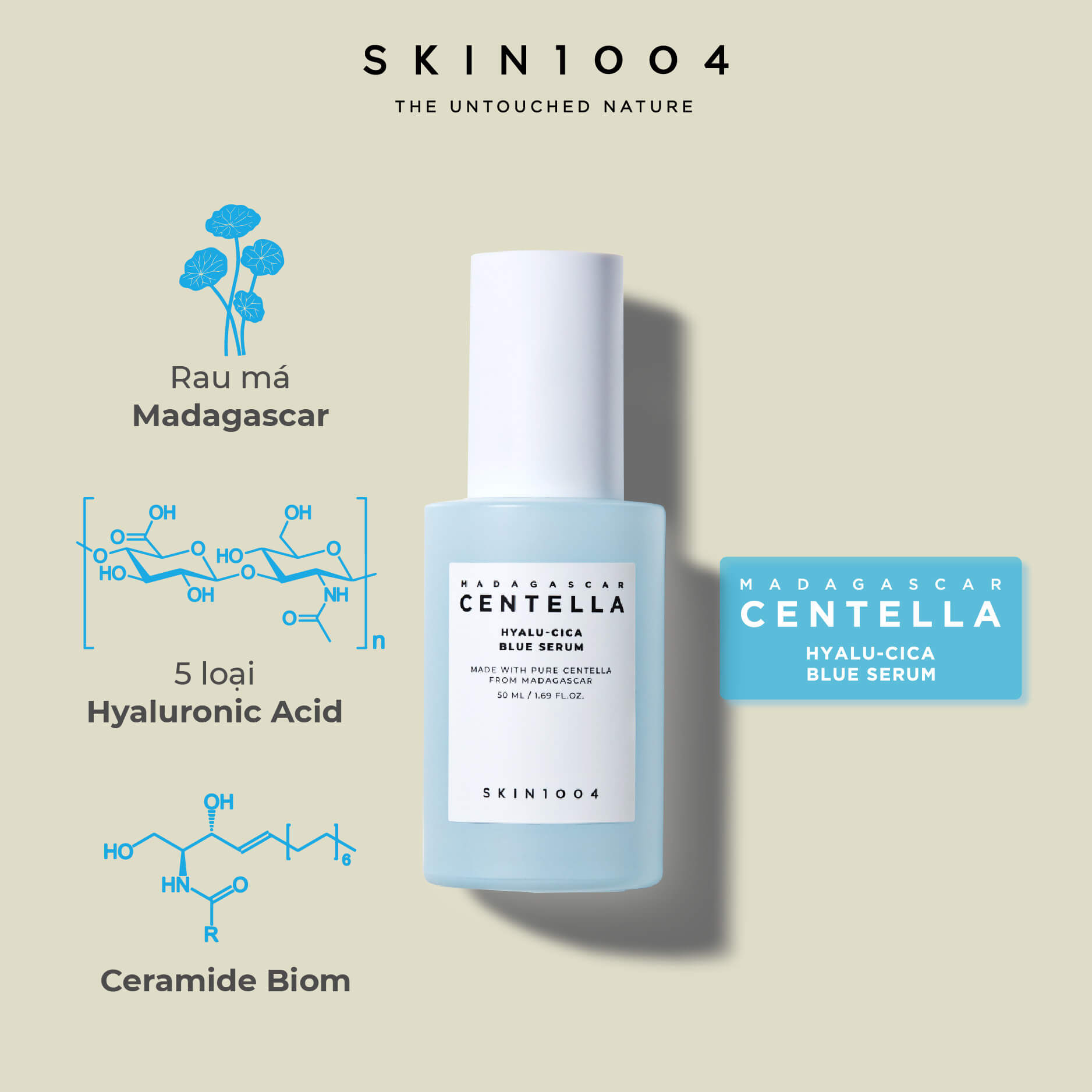 Skin1004, Hyalu-Cica Blue Serum,Serum ,เซรั่ม,Serum Hya